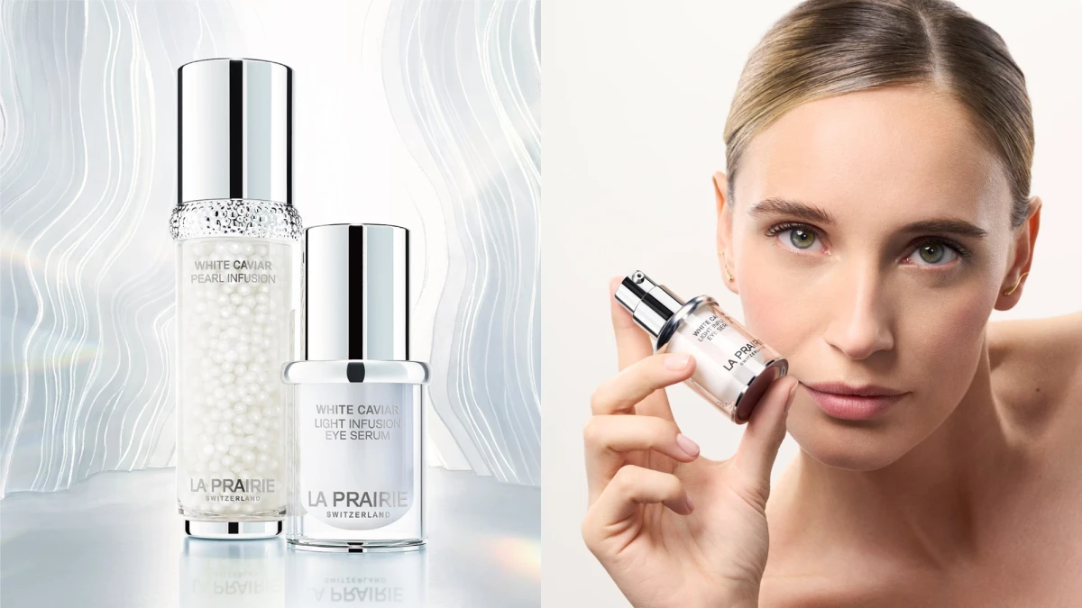 高達60倍美白！全新時空亮眼精華15分鐘破解眼周三大暗沉！LA PRAIRIE 鑽白魚子系列以「提安明多」引領亮顏新巔峰。