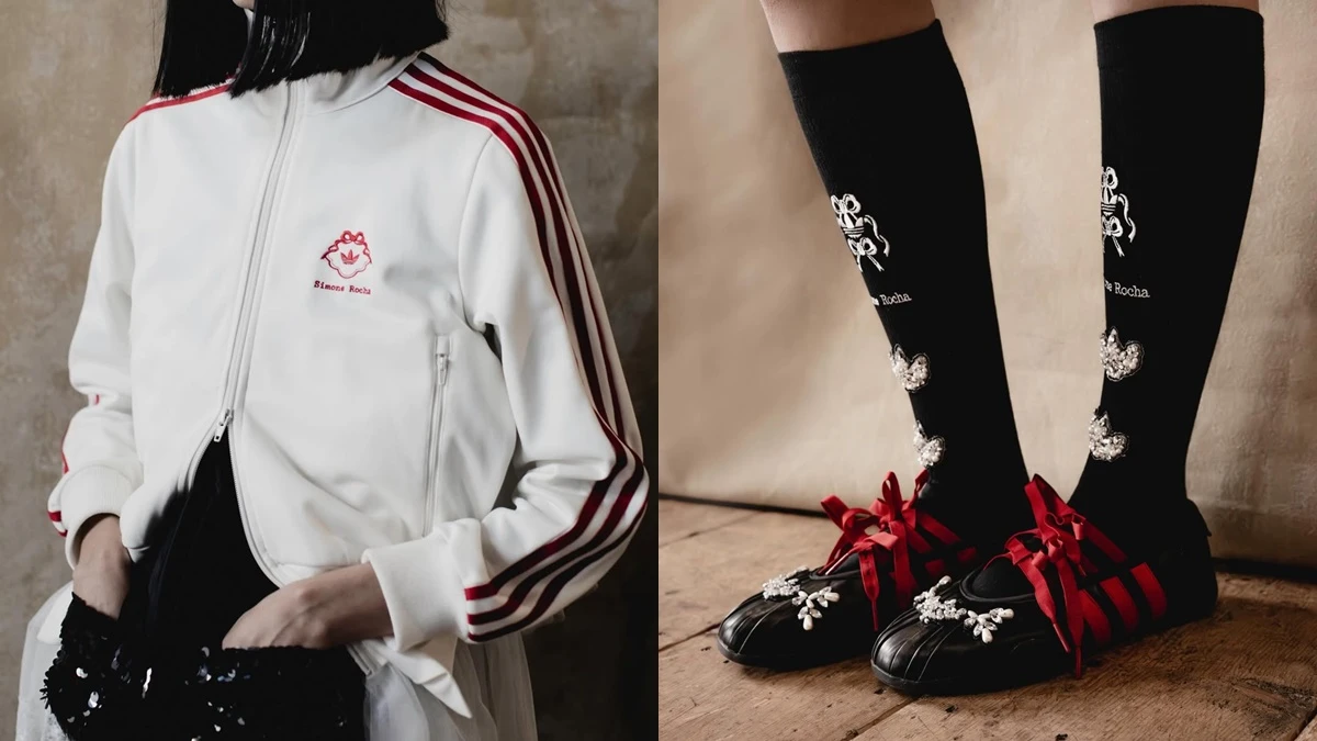 Simone Rocha x adidas驚喜聯名宣告浪漫運動風延燒：蝴蝶結、水鑽與三線竟能交織得這麼美！