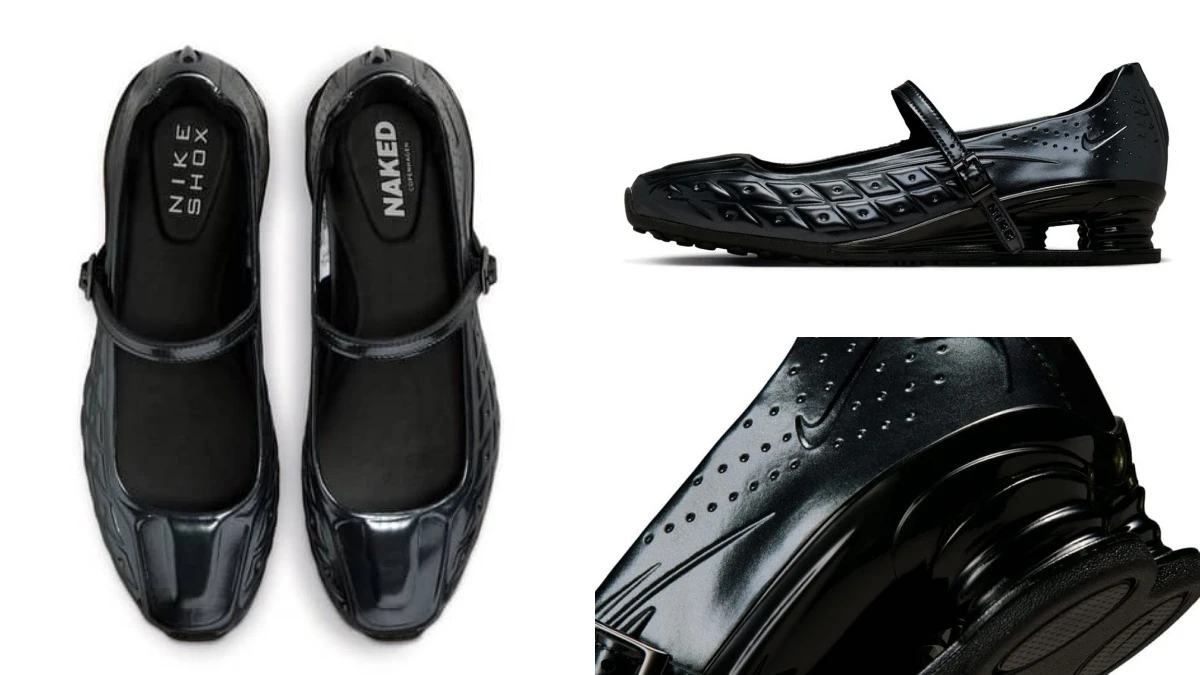 Nike這雙彈簧瑪莉珍何時開賣？與丹麥選品店Naked聯名，漆皮鞋身＋無鞋帶設計太燒了