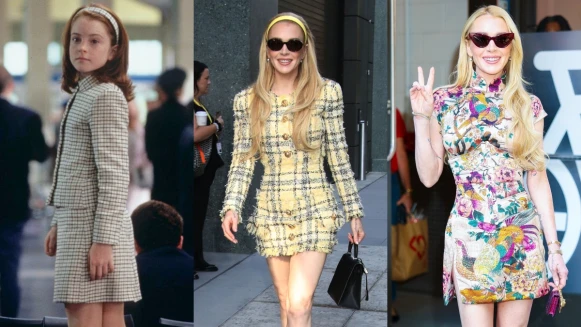 《辣媽辣妹2》琳賽蘿涵重回顛峰！格紋套裝、短旗袍神還原《天生一對》，你還記得這些名場面嗎？