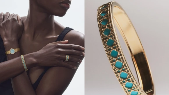 迪奧My Dior籐格紋圖案系列珠寶新款「綠松石色彩漆」！解密工藝細節