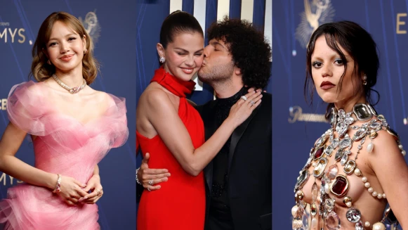 2025艾美獎紅毯亮點：Lisa化身粉色芭比初登場！賽琳娜放閃未婚夫、星期三珠寶禮服獲好評