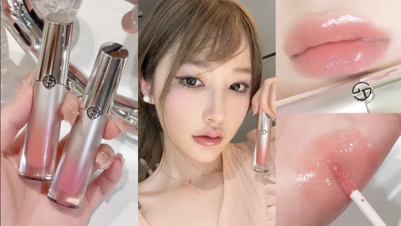 唇蜜天花板GA全新#冰感豐盈唇精華，一層嘟、兩層澎！頂級成分胜肽、角鯊烷深度潤澤，沒有乾死皮只有嘟潤唇！奢華裸光碎鑽落在唇瓣，連深色唇都有人間最透亮的唇瓣！
