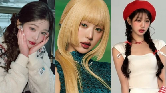 IVE張員瑛簡直「髮型教科書」經典髮型牛角包丸子頭、水波紋捲髮…長髮女生必學範本！