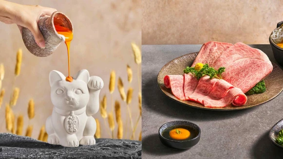 限時只有11天！Extension 1 by 橘色推出壽喜燒和牛套餐，還能打造專屬「流體招財貓」