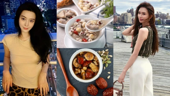 范冰冰補氣暖宮湯、林志玲四神潤腸湯、鄭秀文番茄青菜瘦身湯、趙雅芝腰痠頻尿調理湯…4款女神暖湯做法一次收