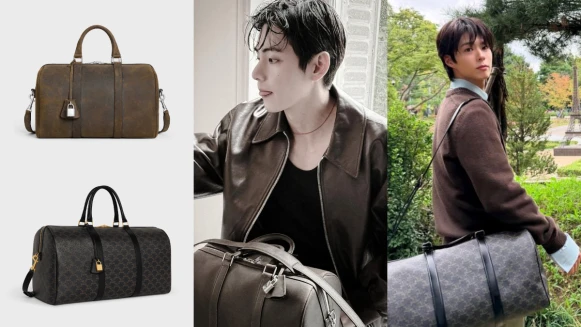 金泰亨 V、朴寶劍最新私服造型示範！搶背 CELINE 冬季旅行袋，同款單品一次看