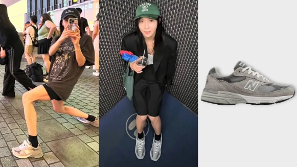 老爹鞋退燒？New Balance 993河智苑一穿翻紅，高級休閒感是首爾酷女孩新寵