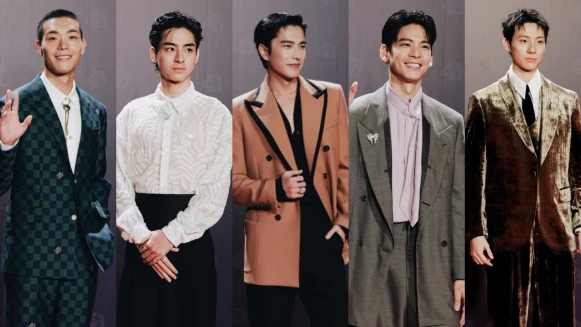 2025金馬紅毯5帥沒有黑色系！劉敬透膚襯衫有帥氣少年感，曾敬驊尖頭鞋撐起Valentino