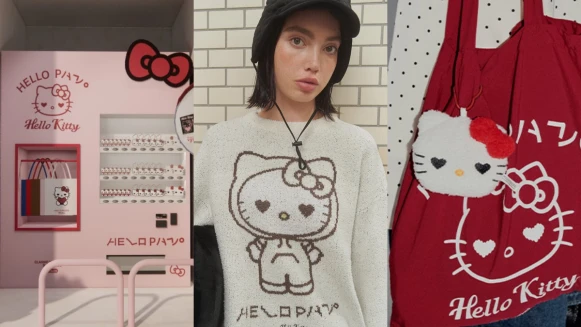 長腿、曬黑都沒她可愛！PAZZO聯名Hello Kitty直接變「愛心眼」，推薦單品、限定打卡點報你知