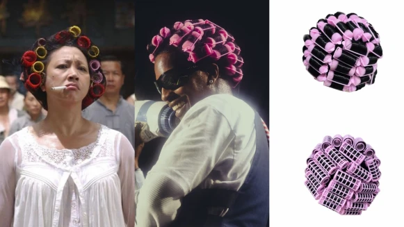 「包租婆髮捲」變潮流？A$AP Rocky推出「髮捲毛帽」，惡趣味造型洗版IG