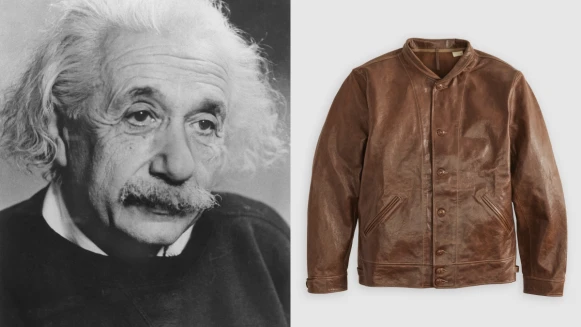 你知道愛因斯坦也穿Levi’s嗎？世紀天才生前最愛皮夾克「Menlo Cossack」復刻，怎麼買、價格一次報你知