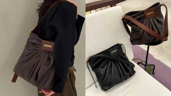 【包你入坑5原因】Loewe Draped Tote皺褶設計太美！低調晉升質感女生愛包，職場通勤的滿分手袋