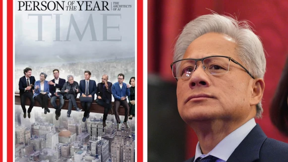 黃仁勳、蘇姿丰登時代雜誌封面！AI 建築師是什麼？這8人為何成為2025風雲人物？《Time》：「讓人類驚嘆又擔憂」