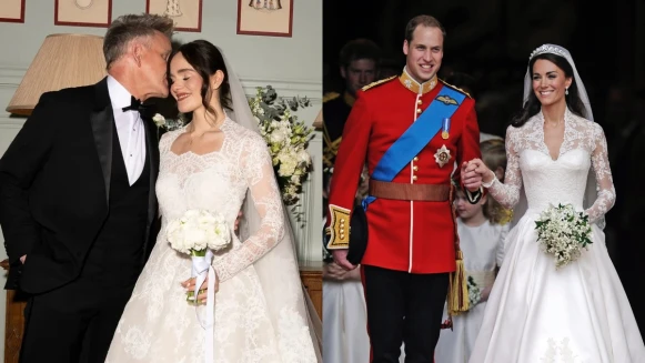 「地獄廚神」戈登女兒結婚了！跟申敏兒同選Elie Saab婚紗，靈感來自兩位高人氣王妃