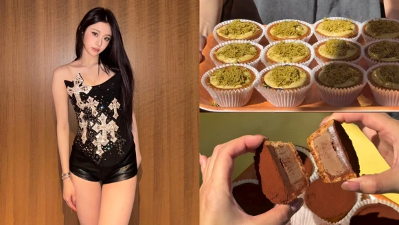 LE SSERAFIM允真也瘋狂！中山站「蛋塔俱樂部」杜拜巧克力口味秒殺，5款必吃冰心蛋塔攻略