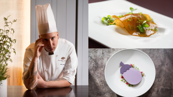 台北文華東方Bencotto新主廚上任！32歲南義名廚帶來「紅蝦二叉」實力，必吃海螯蝦、茄子巧克力新菜單