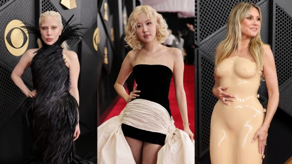 2026年葛萊美紅毯直擊：Rosé俏麗短捲髮、Lady Gaga黑羽毛禮服，海蒂克隆乳膠裙上身（不斷更新