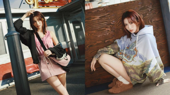 TWICE MOMO馬年造型登場！穿上Onitsuka Tiger DENIVITA日製丹寧系列，演繹「迷幻櫻花」2026春夏風格