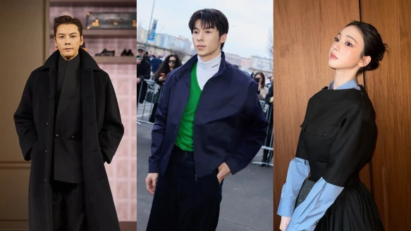 2026秋冬米蘭男裝週名人一覽：陳偉霆登伸展台走秀、許光漢和Karina同場亮相