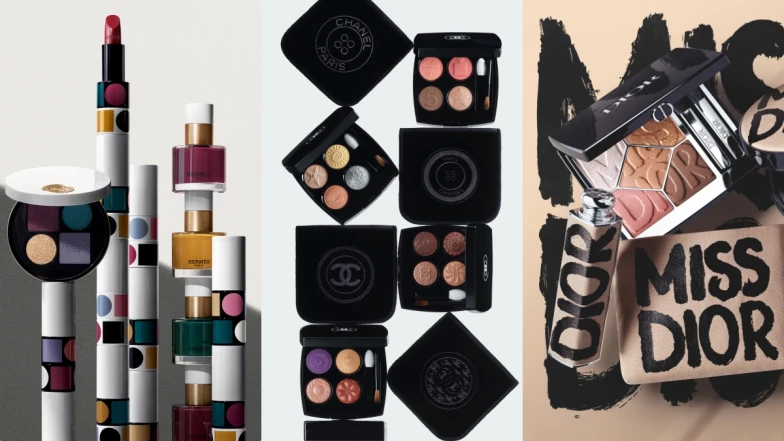2025秋冬必收精品限量彩妝：香奈兒珠寶鈕扣四色眼影、愛馬仕限量珍藏版、迪奧Miss Dior塗鴉限量彩妝