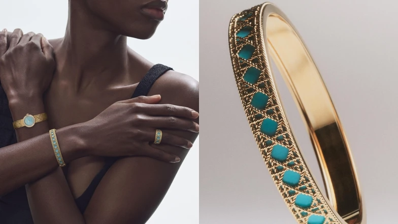 迪奧My Dior籐格紋圖案系列珠寶新款「綠松石色彩漆」！解密工藝細節