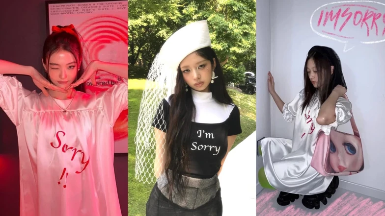 為什麼韓星都在說對不起？小眾品牌I’m Sorry讓偶像們紛紛穿上，迷幻少女風格中暗藏女性宣言