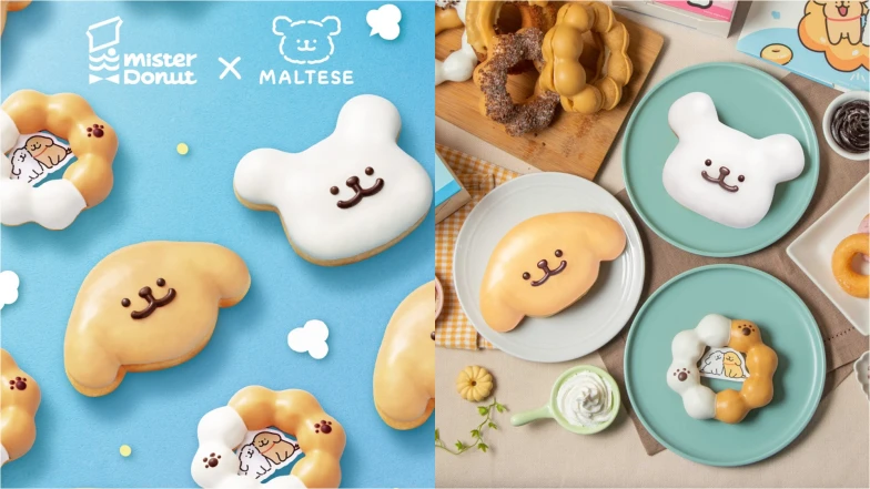 太犯規！Mister Donut x 線條小狗超萌聯名甜甜圈，3款必吃口味＆必收周邊全公開