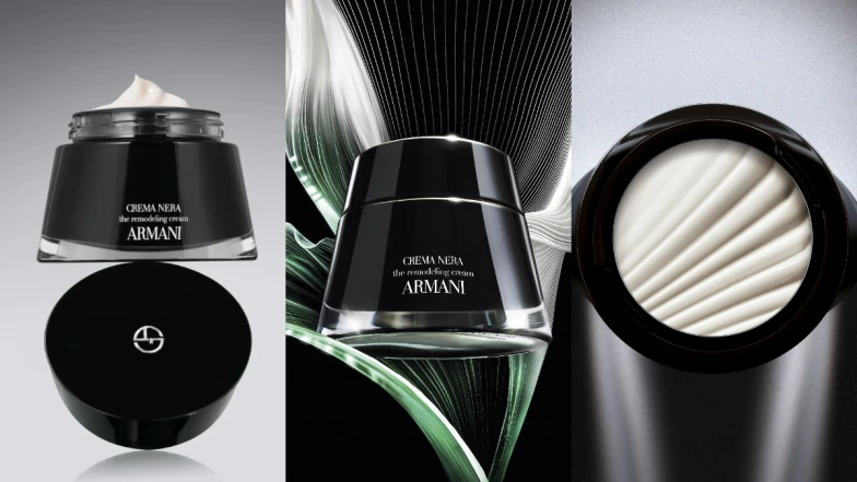 訂製高級骨相臉！亞曼尼專屬肌膚建構師，全新黑霜珍稀抗老成分翻倍、雪融綢緞質地如緞布般緊緊包覆肌膚！