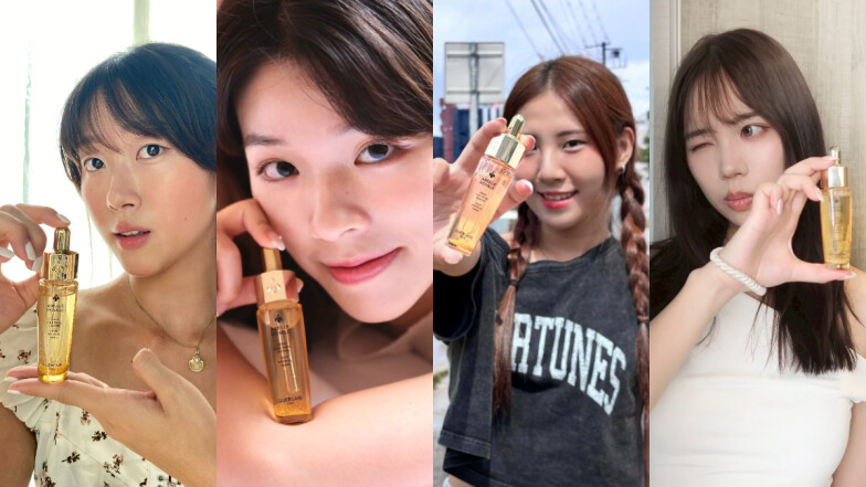 快揪你的新生朋友一起成為MZ世代,方法超EZ!入手嬌蘭小金瓶人人都是美到升天的LUCKY BEE,一滴彈潤亮可不是叫假的!