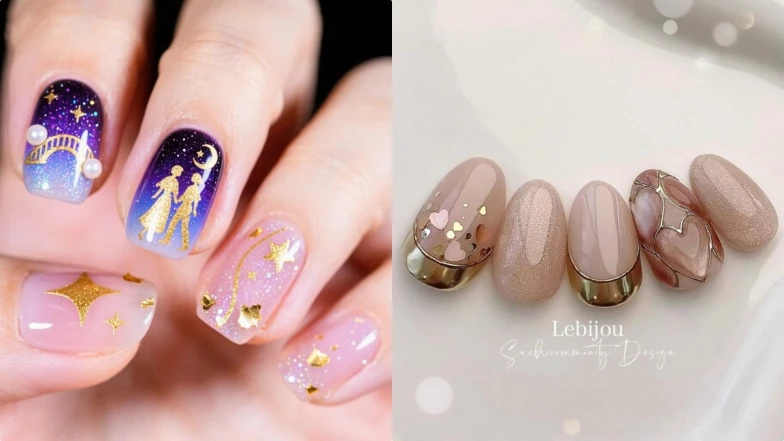 2025美甲推薦「戀愛美甲」25款範本！從愛心造型到牛郎織女，浪漫又動人