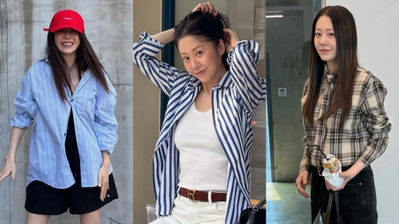 《家母螳螂》54歲高賢廷私服清爽又減齡！韓網認證簡約襯衫穿搭，50+也能照著穿