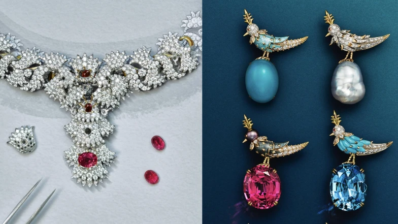 Tiffany &amp; Co.珠寶腕錶展在臺北！李心潔2.8億紅寶加身、「石上鳥」披上彩虹羽翼
