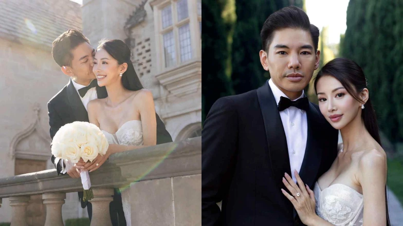 孔令奇洛杉磯婚禮照絕美曝光！小倆口愛情故事揭開，長達10個月遠距戀愛修成正果