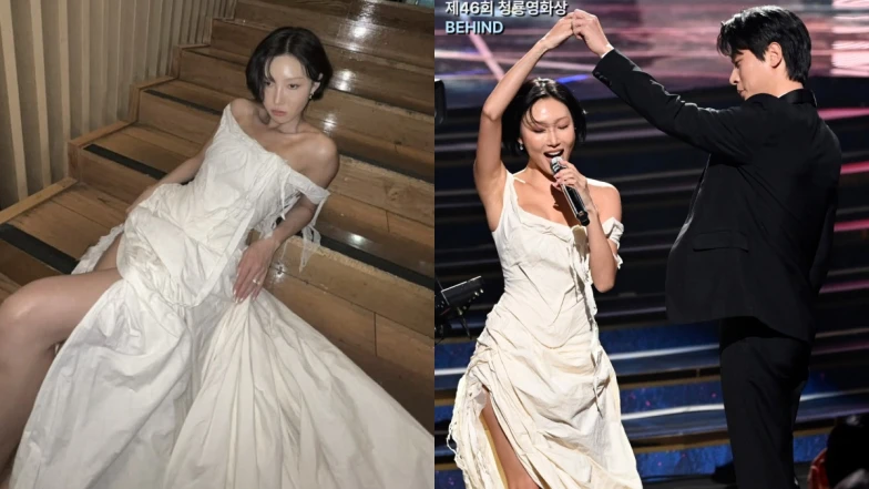 華莎、朴正民青龍舞台禮服找到了！浪漫歌德風成亮點，BLACKPINK Jisoo也穿過