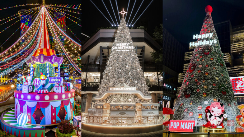 2025全台最美聖誕樹一次看！新光三越1300場飄雪秀、泡泡瑪特聖誕樹在台南、高雄26公尺最高