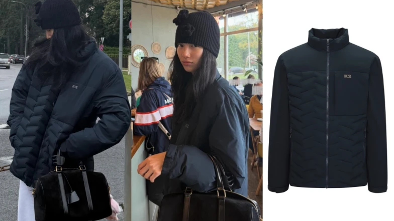 秀智把大叔羽絨服穿成「初冬理想型」！私服羽絨外套＋小花針織帽品牌一次看