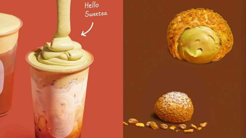 開心果控快衝！「麥吉machi machi」推出爆餡開心果泡芙、開心果奶霜飲品