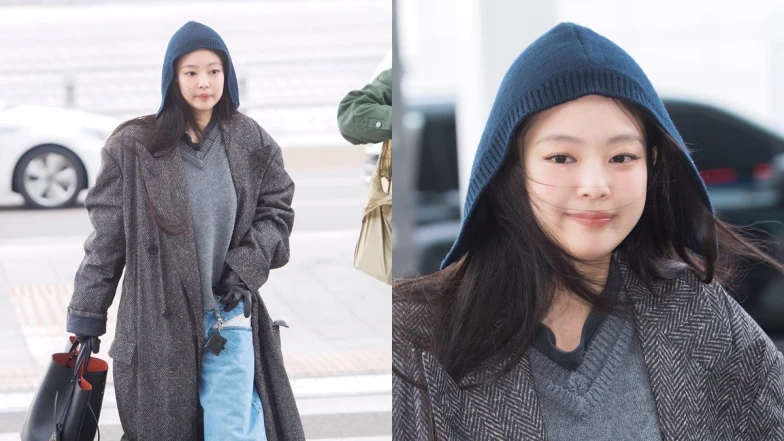 Jennie頭上那片布是什麼？來台機場穿搭全身Maison Margiela，鬆弛感時髦同款全蒐羅