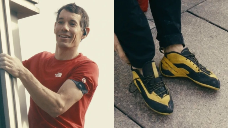 Alex Honnold攀登台北101身上全套The North Face來頭不簡單，腳上超薄底鞋同步為你解密