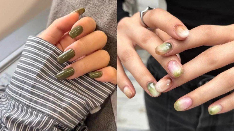 2025美甲推薦「抹茶美甲」！清新低調、自帶文青氛圍超耐看