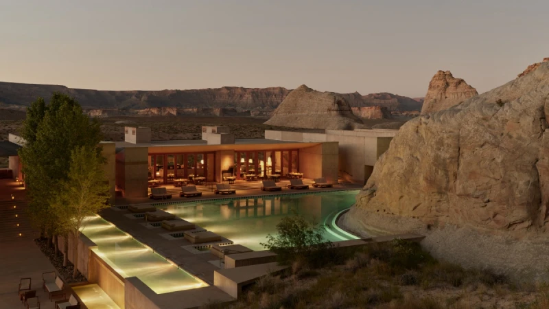 美國安縵奇嶺 Amangiri 位於峽谷沙漠裡的絕美酒店，名人最愛住宿首選 