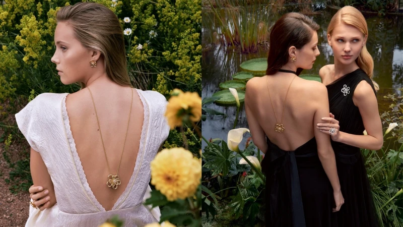 Van Cleef &amp; Arpels全新 Flowerlace 系列，以黃 K 金與璀璨美鑽描繪繁花綻放的詩意時光，將花植輕靈婉約的優雅姿態，化作耀眼珠寶新篇章。