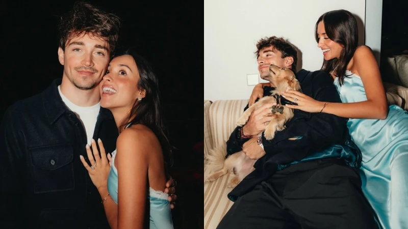 F1鮮肉Charles Leclerc宣布訂婚！模特兒女友Alexandra這件唯美洋裝意外很親民！