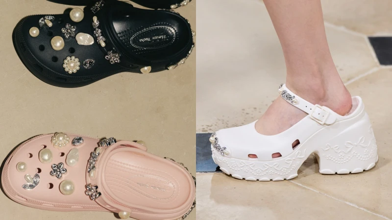 最夢幻洞洞鞋Simone Rocha x Crocs聯名迎來第四彈！厚底高跟瑪麗珍華麗登場