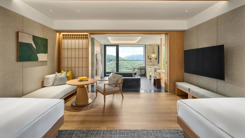 「新北北海溫泉洲際酒店」插旗金山：全房湯池、山景無邊泳池、藝術空間、餐飲與親子設施6大亮點全攻略