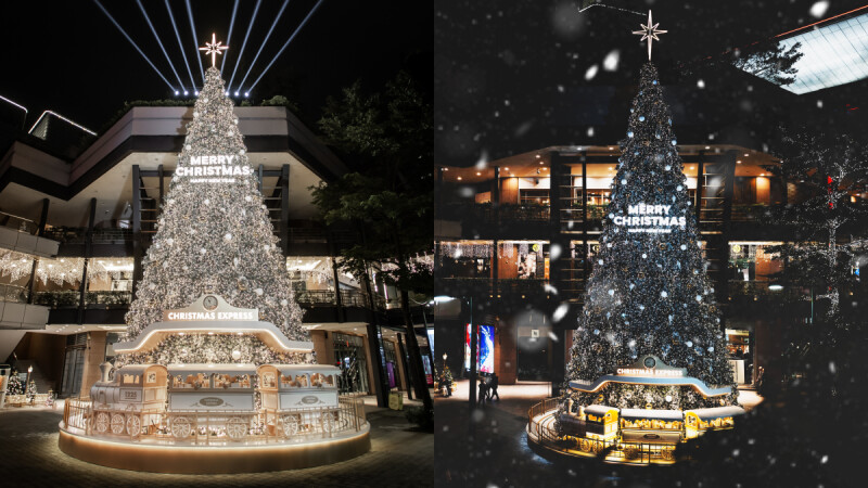 信義耶誕城攻略！新光三越20米聖誕樹超夢幻，1300場飄雪秀、6大打卡點一次看