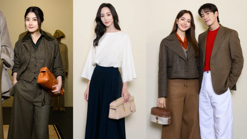 Loro Piana SS26於新加坡隆重登場，張鈞甯、陳慧琳手拿Extra Softy新包，泰星Alek與Bow Maylada牽手同框入列豪華陣容