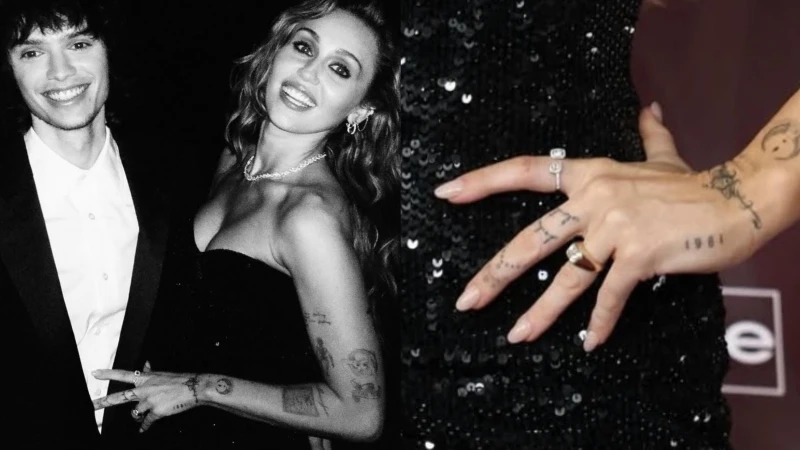 麥莉Miley Cyrus以一枚估價1400萬的訂婚鑽戒再次重申今年趨勢！