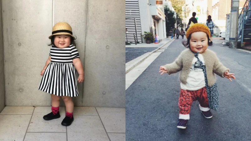 【穿搭靈感】激似胖虎妹妹？日本2歲萌娃omatsuricco圓滾滾穿搭超療癒！